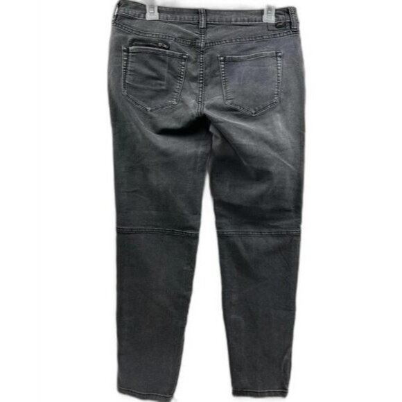 Jag Jeans Womens Sz 10 Low Rise Skinny Black Gray Stretch Denim Zip Pocket - Picture 2 of 11